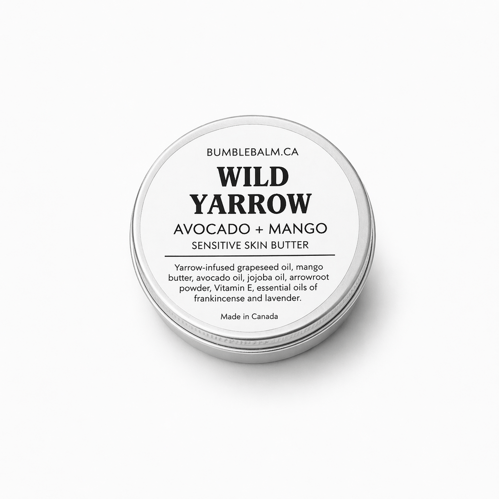 Wild yarrow botanical body butter for dry patches and sensitive-feeling skin