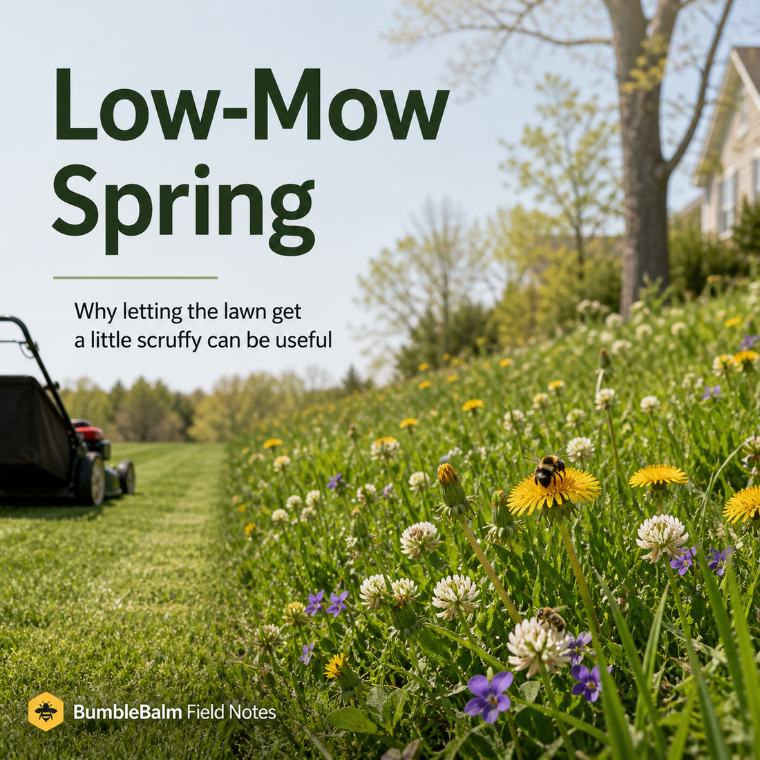 Low-Mow Spring: Why Letting the Lawn Get a Little Scruffy Can Be Useful