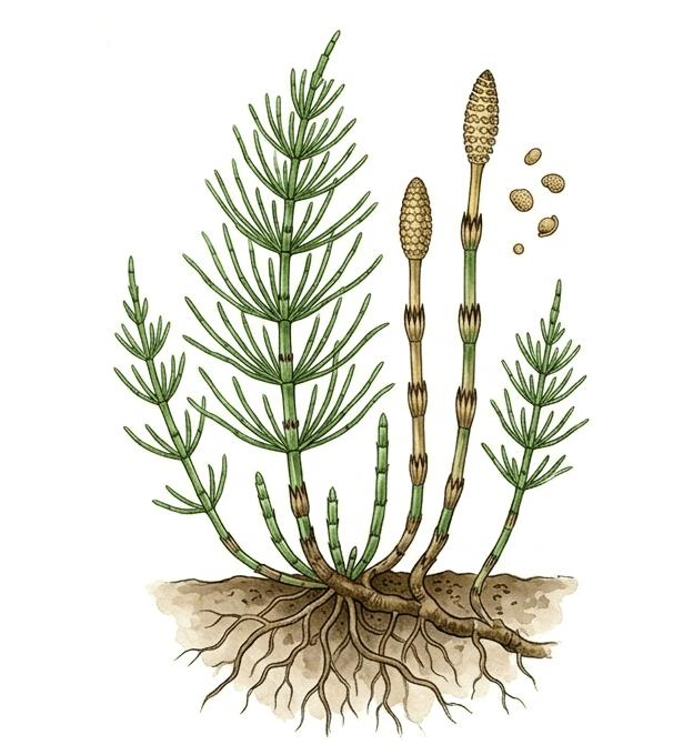 Horsetail watercolour
