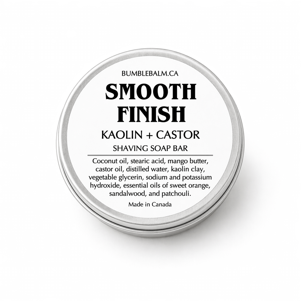 SMOOTH FINISH shaving soap tin by BumbleBalm