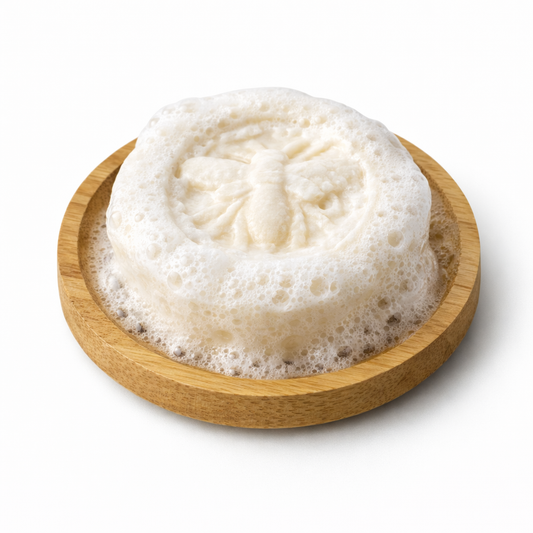 SMOOTH FINISH shaving soap puck with rich lather